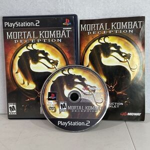 Mortal Kombat: Deception (Sony PlayStation 2, 2004) Complete w/ Manual TESTED‎